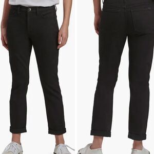 Jen 7 by Seven for Mankind Womens 16 Black Jeans Slim Boyfriend Cut.